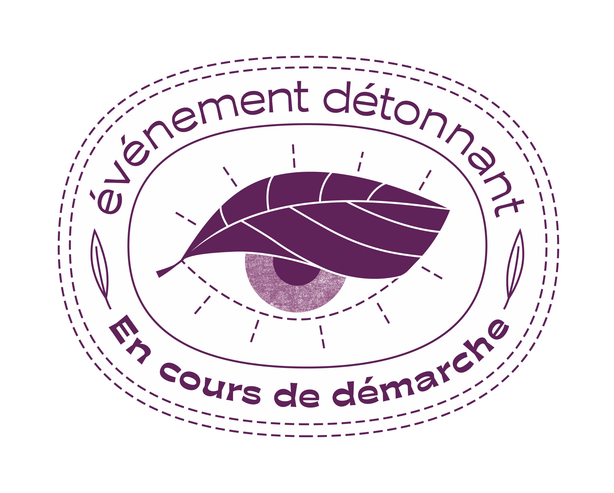 Logo label Événement détonnant contour - En cours de démarche logo label en cours de démarche